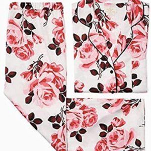KATE SPADE PINK ROSES SHORT SLV PAJAMA SET SIZE M
